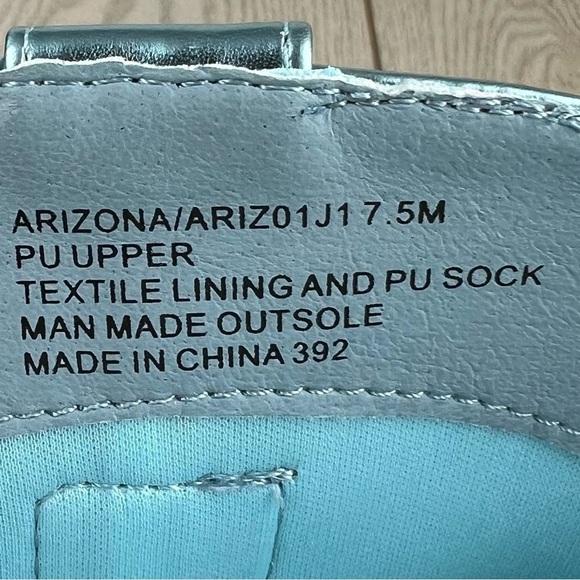 Madden Girl Arizona Knee High Cowboy Boots 7.5M Metallic Blue $99 - Picture 7 of 10